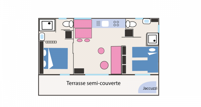 Plattegrond huuraccommodatie