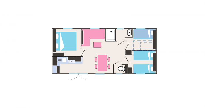 Plattegrond huuraccommodatie